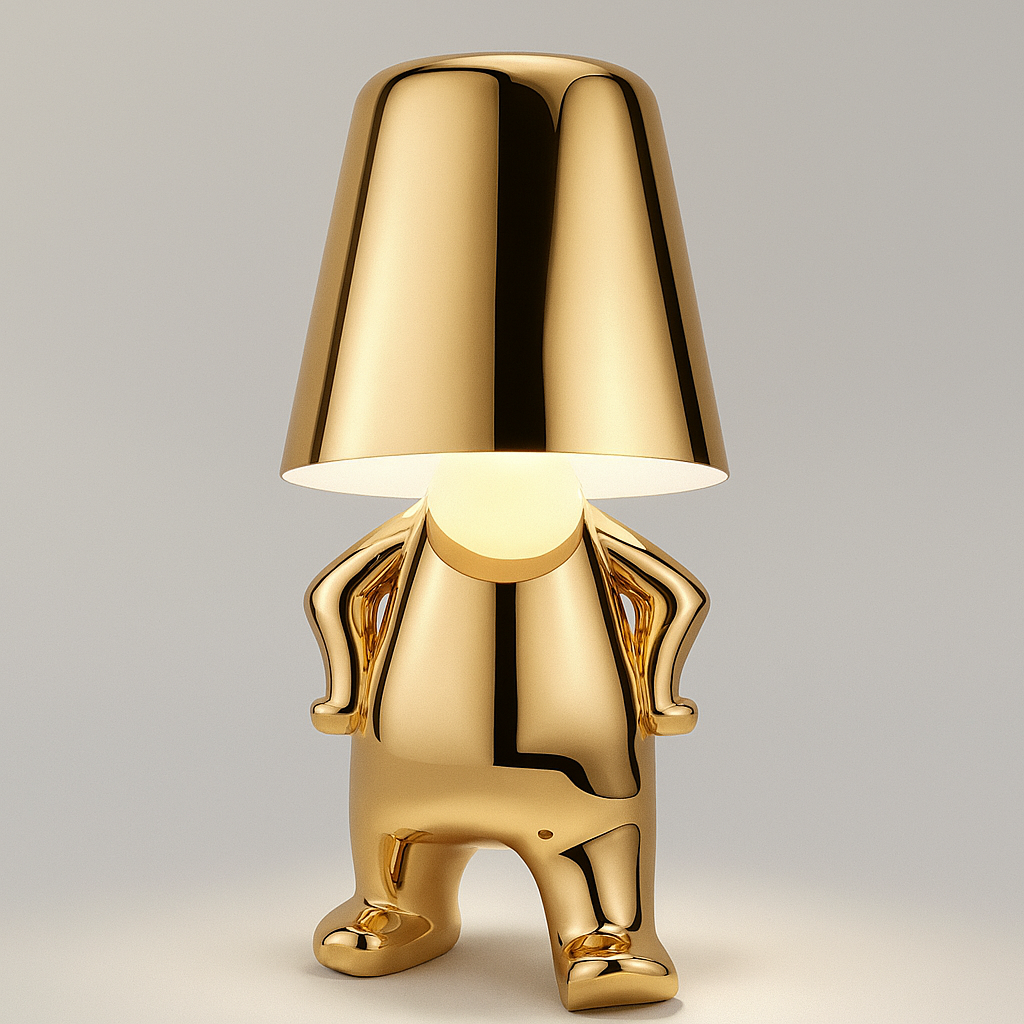Sculptural Thinker Lamp