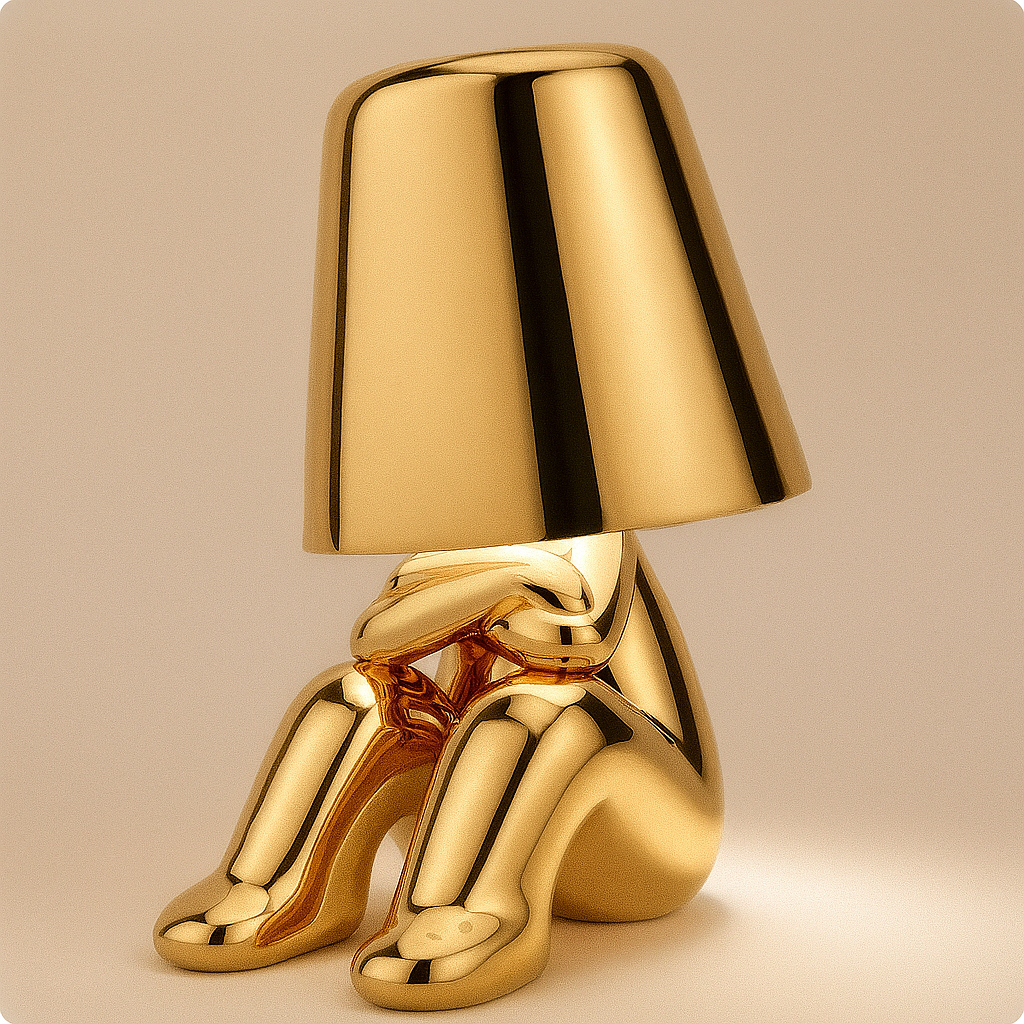Sculptural Thinker Lamp