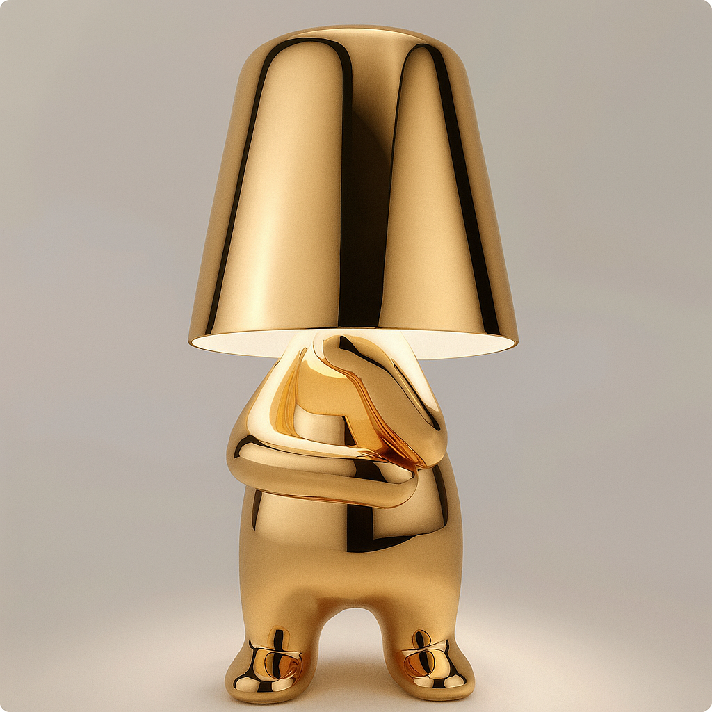 Sculptural Thinker Lamp