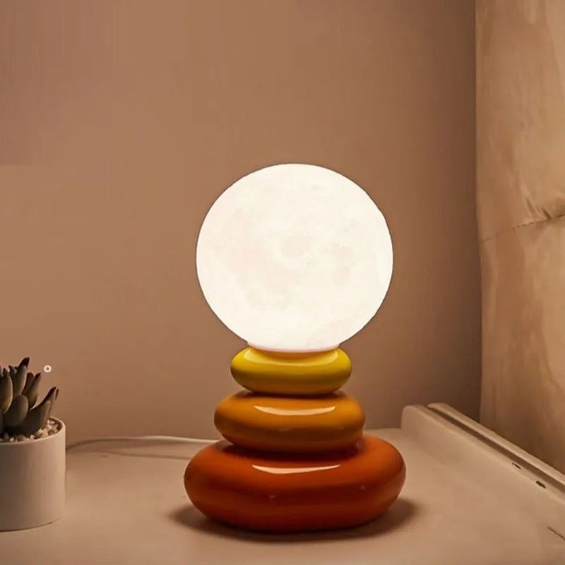 Stacked Stone Lamp