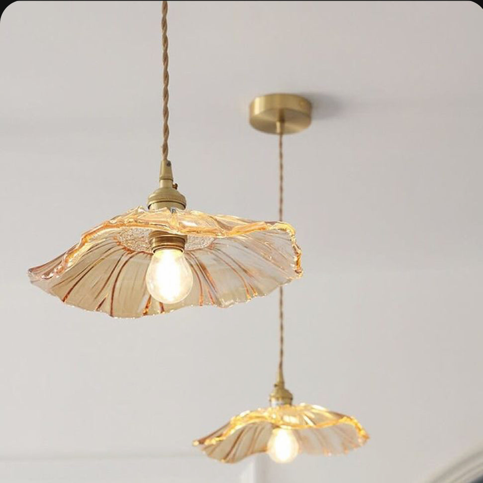 Elegant Flower Glass Chandelier