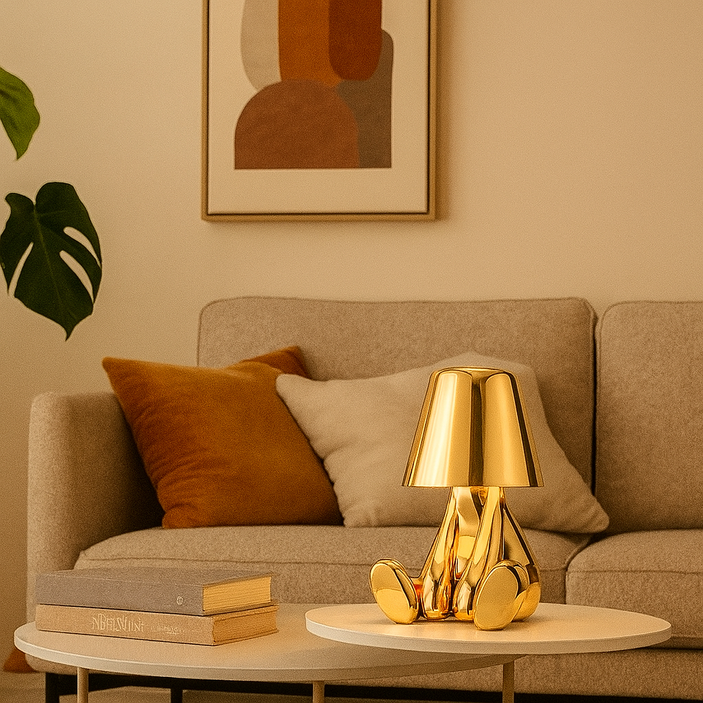 Sculptural Thinker Lamp