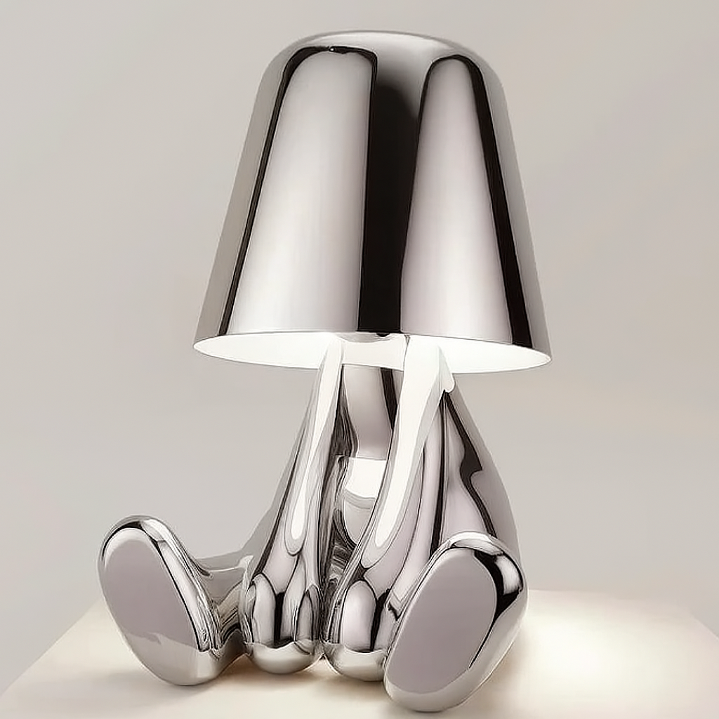 Sculptural Thinker Lamp