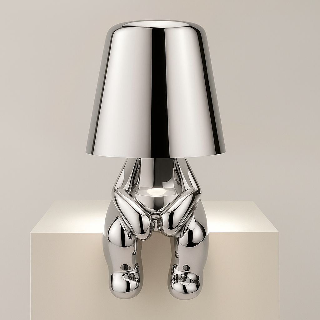 Sculptural Thinker Lamp