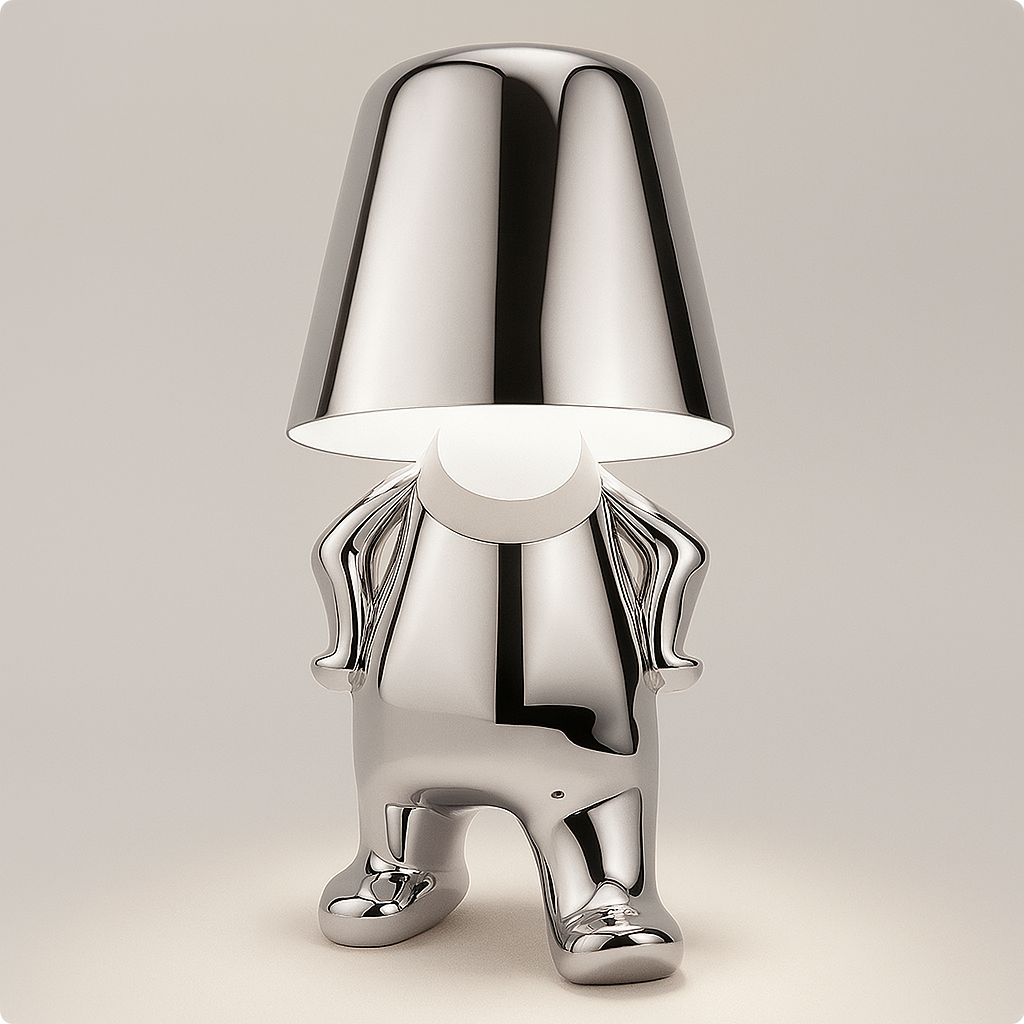 Sculptural Thinker Lamp