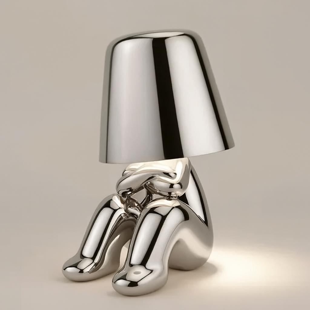 Sculptural Thinker Lamp
