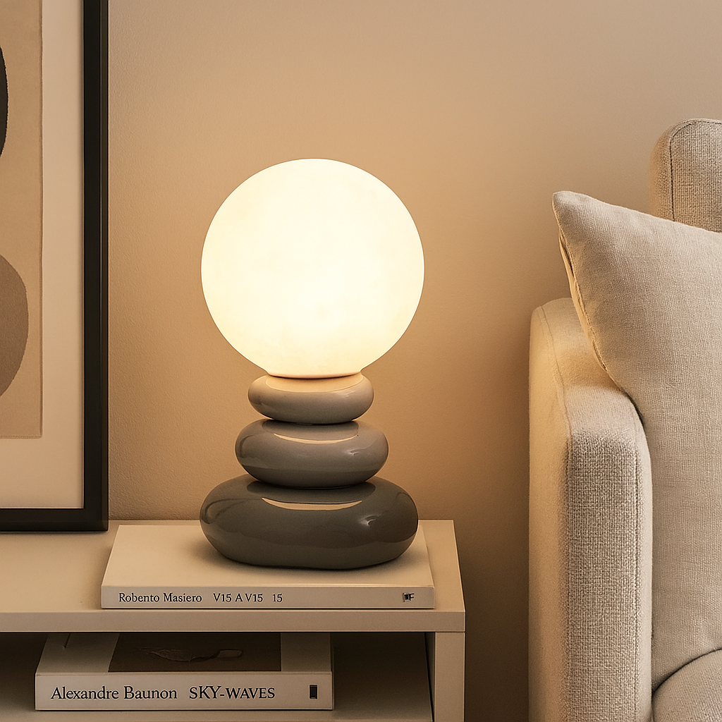 Stacked Stone Lamp