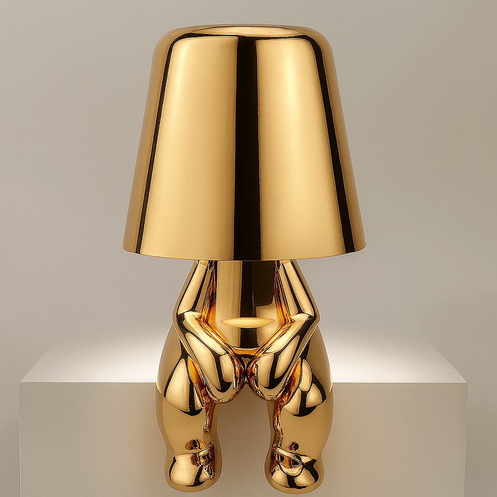 Sculptural Thinker Lamp
