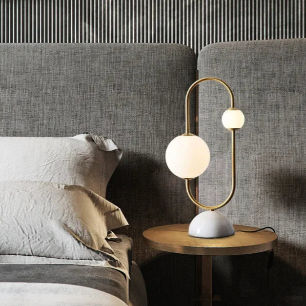 Luminous Orb Glass Lamp