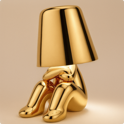 Sculptural Thinker Lamp